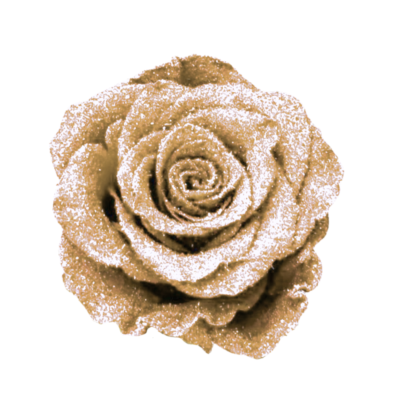 Glittered Silk Roses