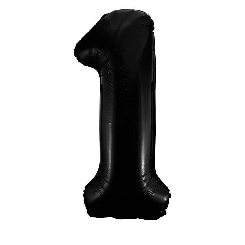 16" Black Foil Number Balloon