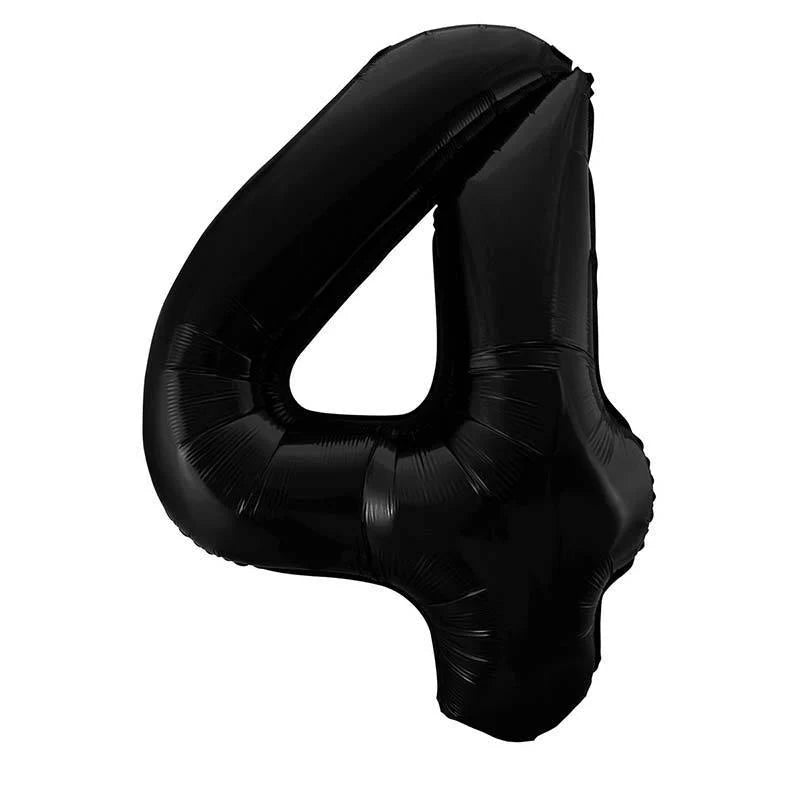 16" Black Foil Number Balloon