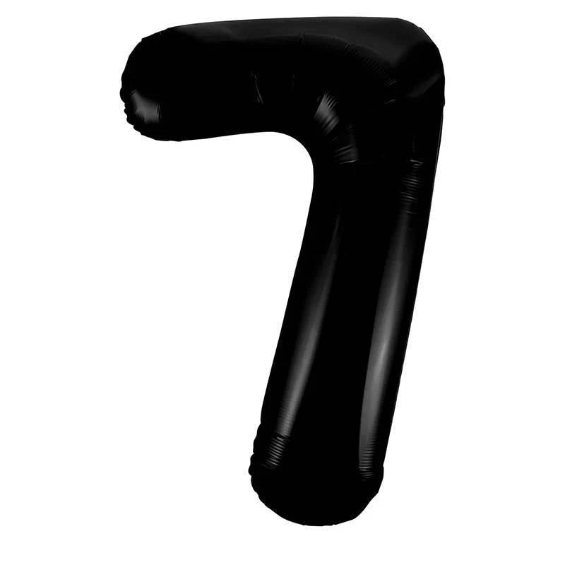 16" Black Foil Number Balloon