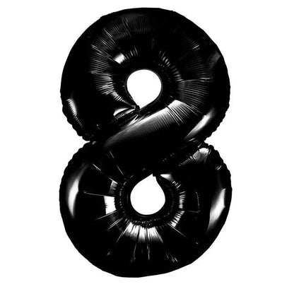 16" Black Foil Number Balloon