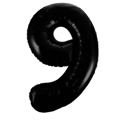 16" Black Foil Number Balloon
