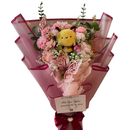 Flat Lay Plushie Bouquet