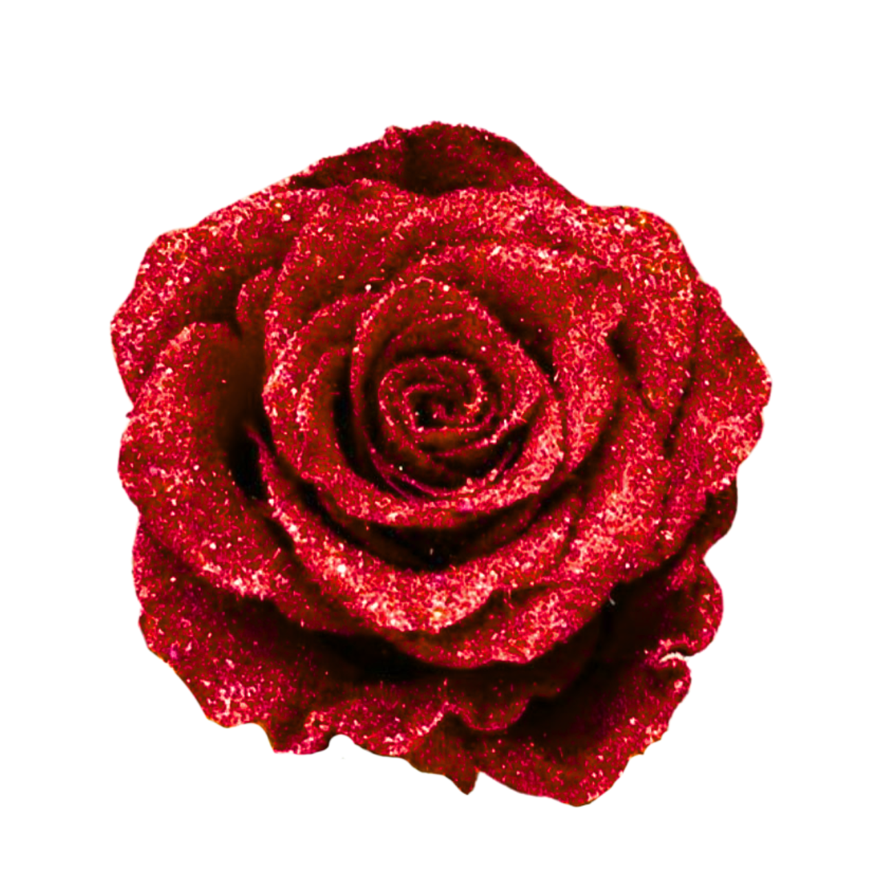 Glittered Silk Roses