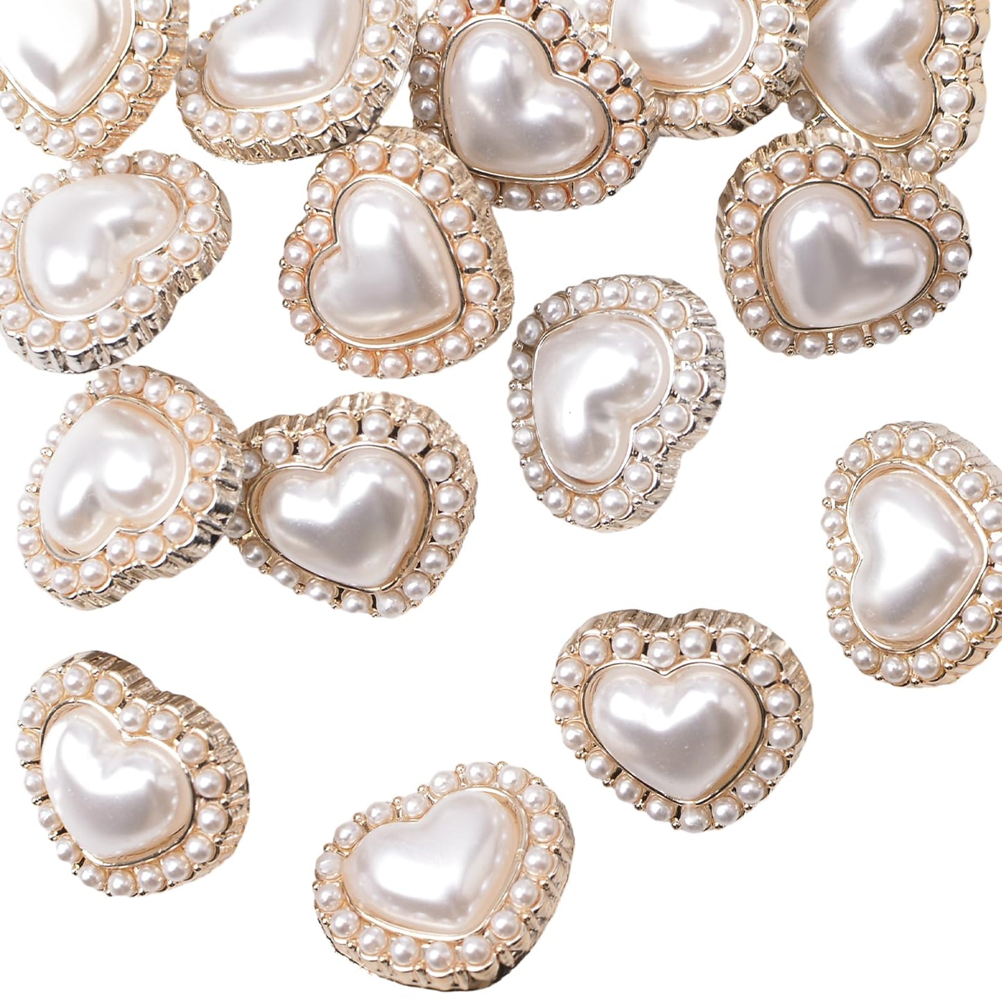 Faux Pearl Heart