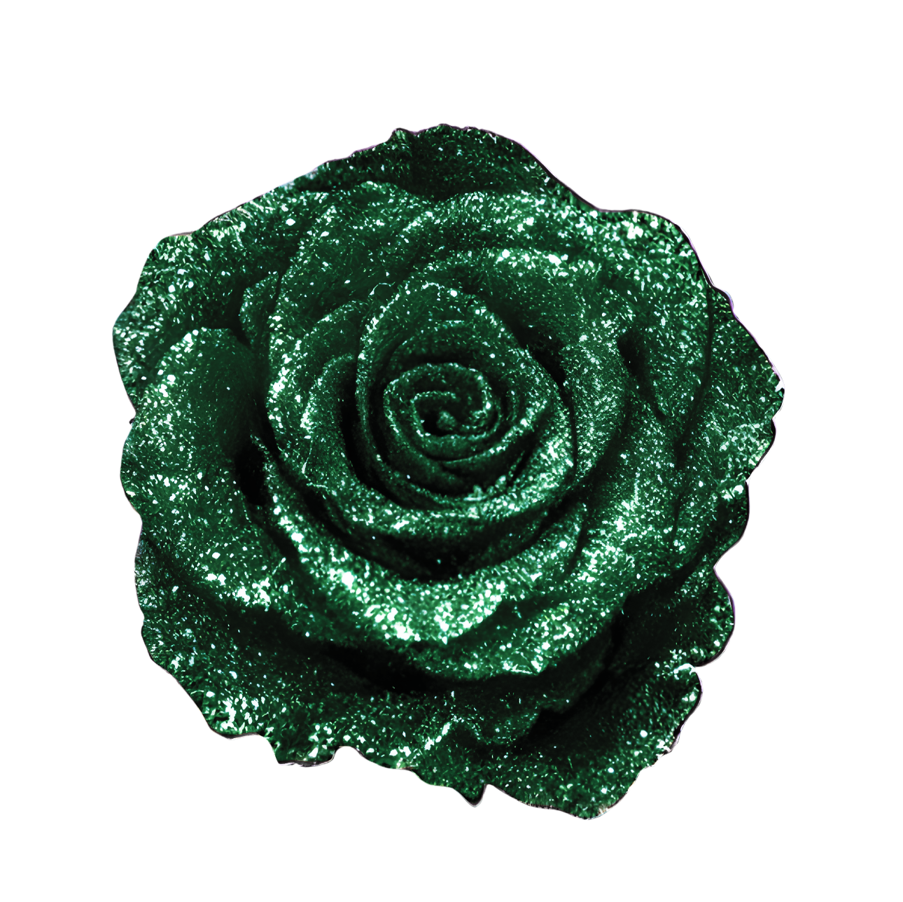 Glittered Silk Roses