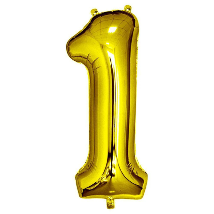 32" Gold Foil Number Balloon