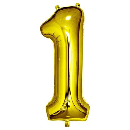 32" Gold Foil Number Balloon