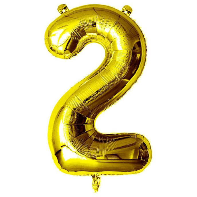 32" Gold Foil Number Balloon