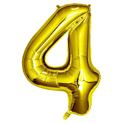 32" Gold Foil Number Balloon