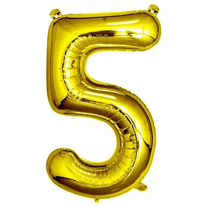 32" Gold Foil Number Balloon