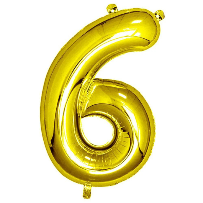 32" Gold Foil Number Balloon