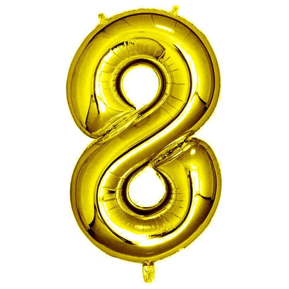 32" Gold Foil Number Balloon
