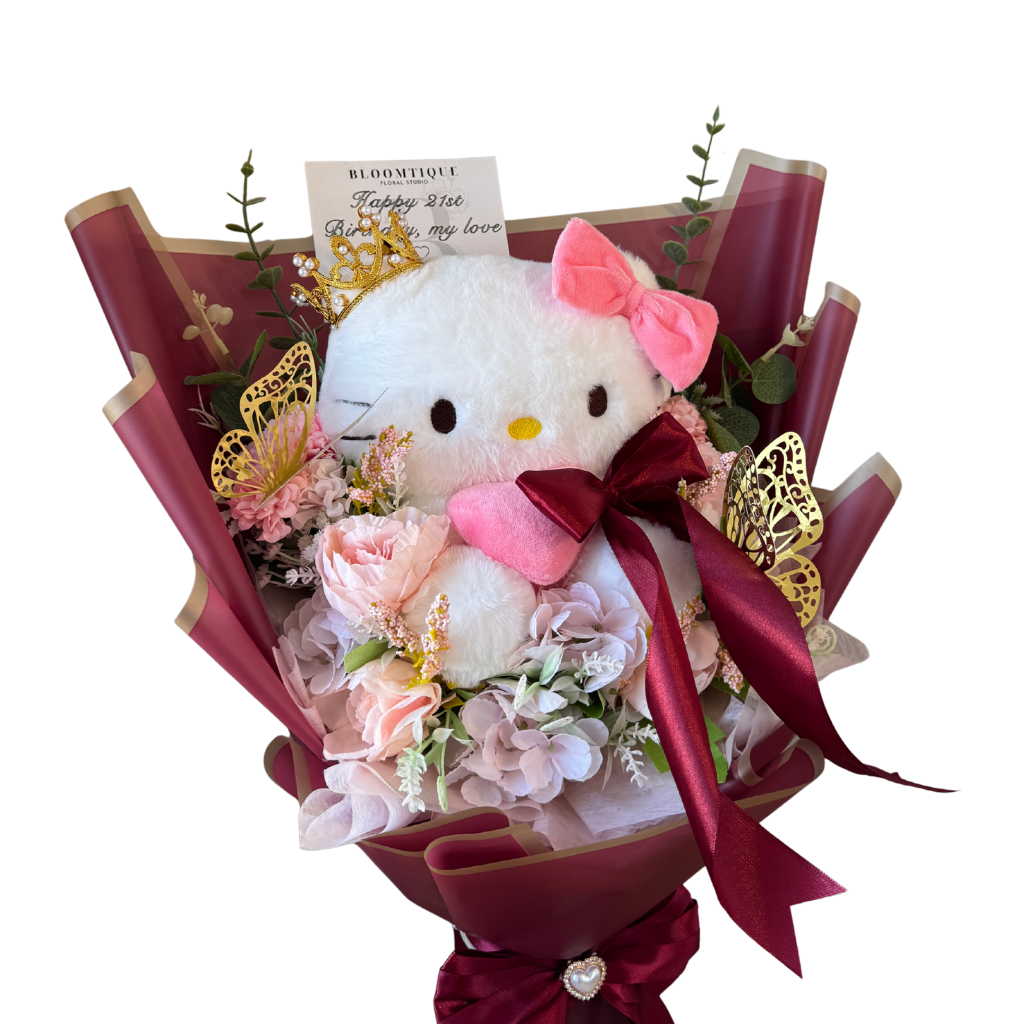 Flat Lay Plushie Bouquet