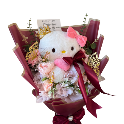 Flat Lay Plushie Bouquet