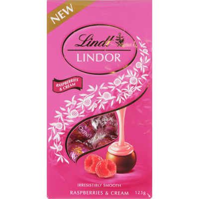 Lindt Lindor Raspberries & Cream Pouch