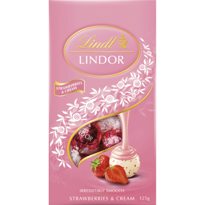 Lindt Lindor Stawberries & Cream Pouch