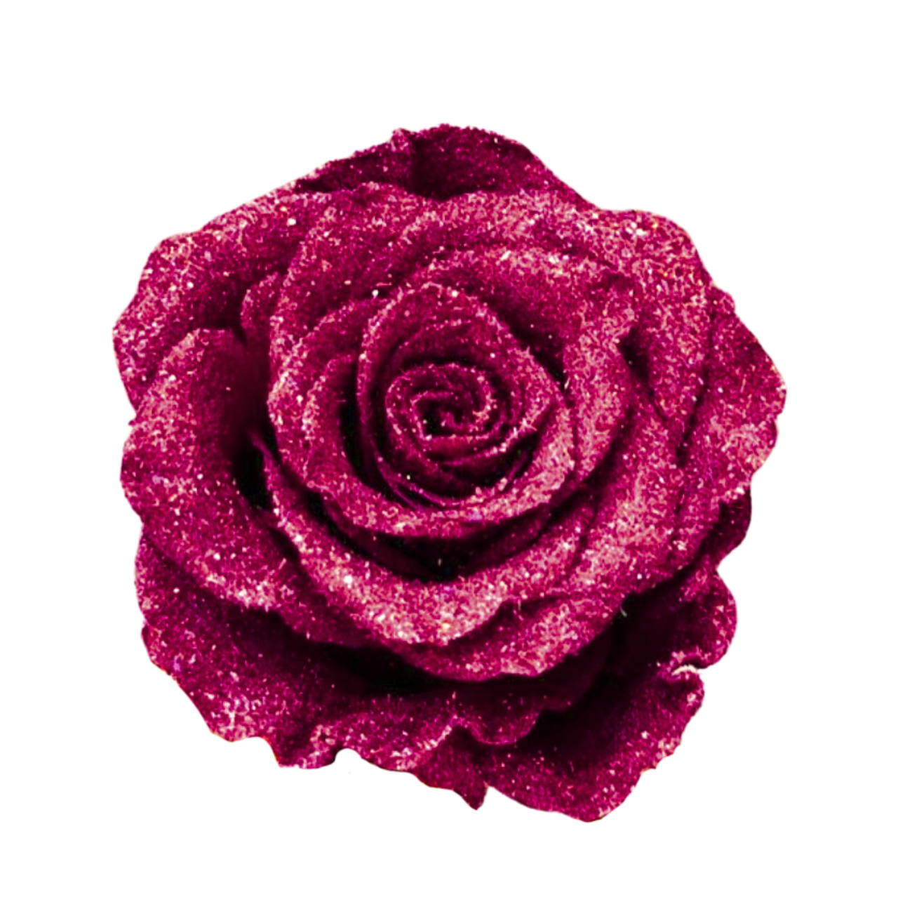 Glittered Silk Roses