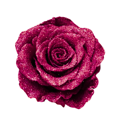 Glittered Silk Roses