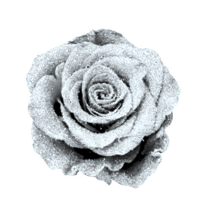 Glittered Silk Roses